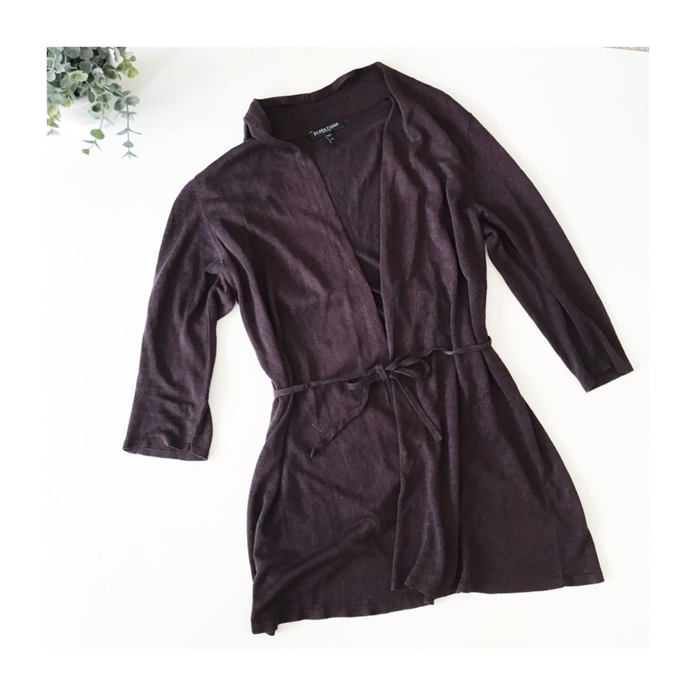 Eileen Fisher silk blend cardigan sweater …